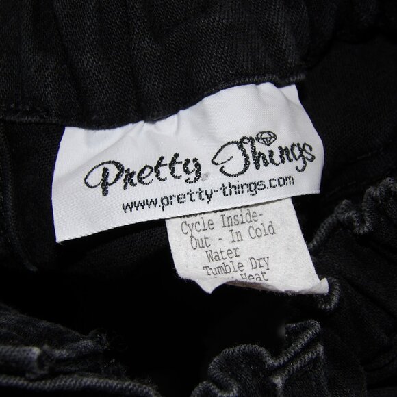 Pretty Things Black Jeans with Rhinestones Size 16 - Picture 6 of 6